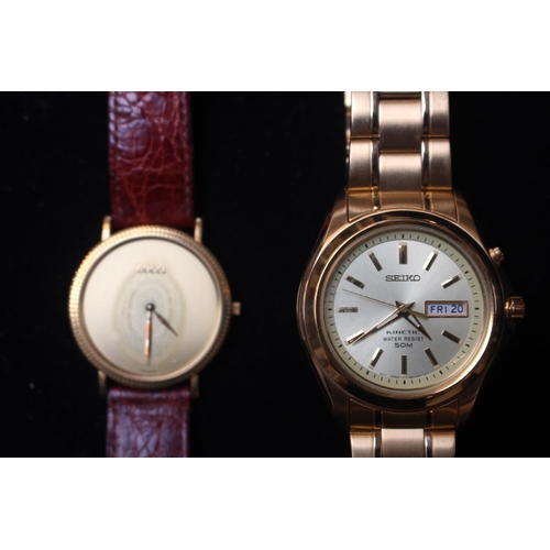 275 - Gents Gucci watch and a Gents Seiko Gilt wristwatch