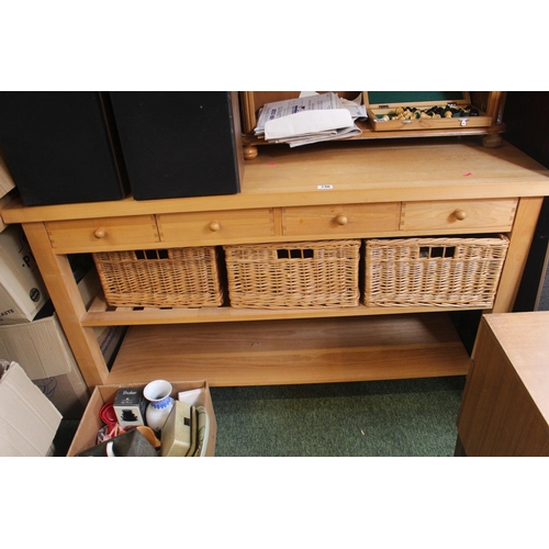 336 - John Lewis Kitchen island with drawers and baskets on wheels