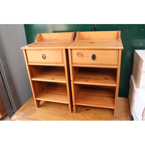 347 - Pair of Pine Bedside cabinets