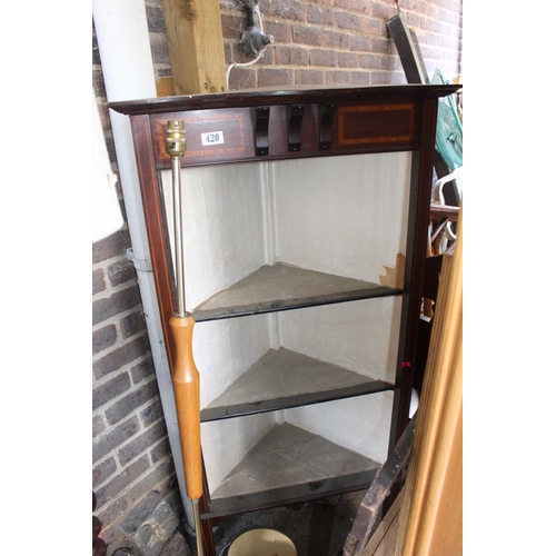 420 - Edwardian Corner Cupboard