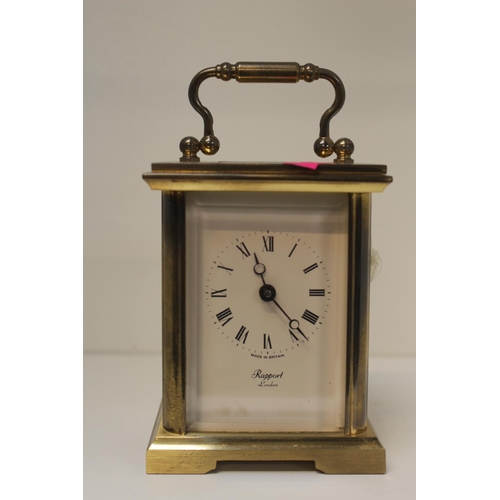 47 - Rapport of London Brass cased Carriage clock