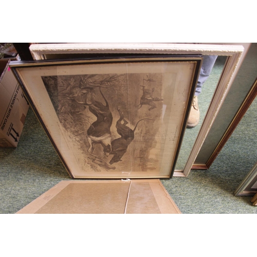 96 - Collection of assorted 19thC and later framed engravings and prints