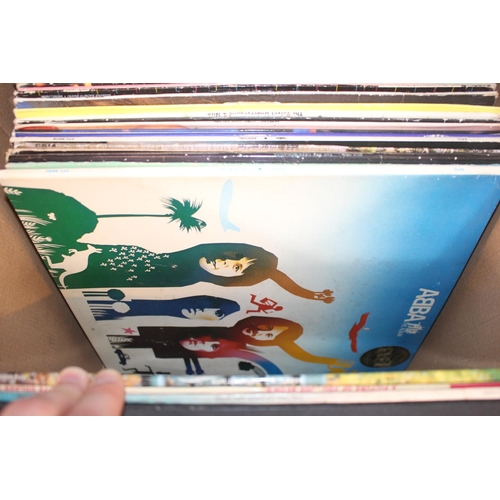 155 - Box of assorted Vinyl Records inc. The Velvet Underground, ABBA etc