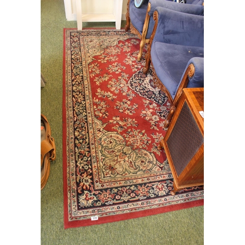 339 - Red Ground Modern Rug