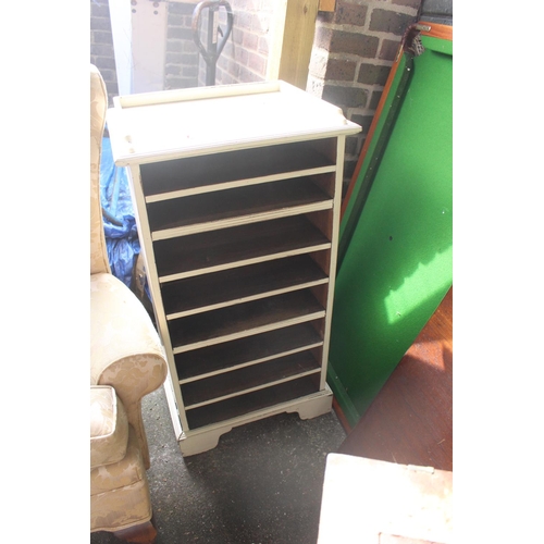 378 - Oak painted filing unit