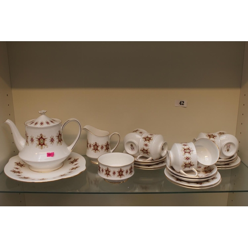 42 - Paragon Flamenco pattern Tea set