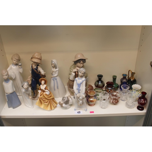 43 - Collection of assorted Ceramics inc. Spanish figurines, vases etc