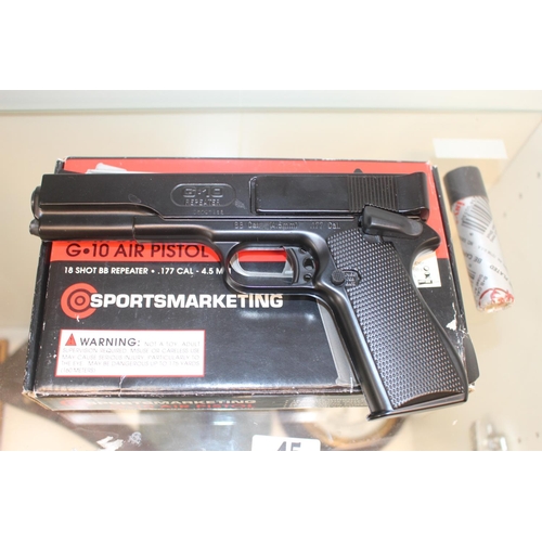 45 - Boxed Sportsmartketing G10 Air Pistol .177