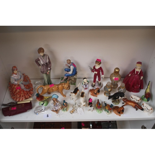 5 - Collection of assorted Ceramics and glassware inc. Beswick, Worcester, Swarovski etc