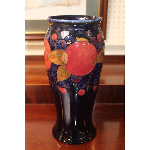 72 - Large Moorcroft Pomegranate vase with impressed mark and signature to base 27cm in Height A/F