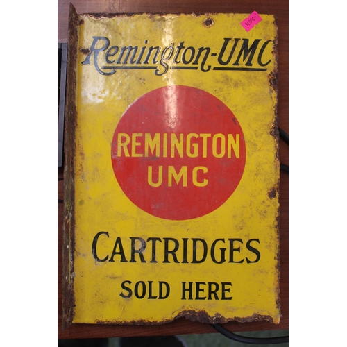 8 - Advertising - Remington UMC Cartridges Sold Here Tin enamel sign 31cm in Height