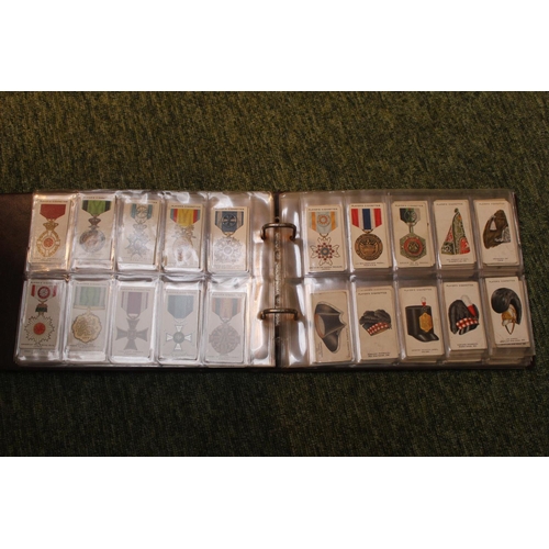 25 - Folder of assorted Players Cigarette cards and a set of Jasperware dishes