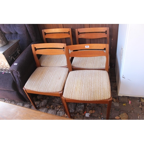 388 - Set of 4 20thC Dining chairs