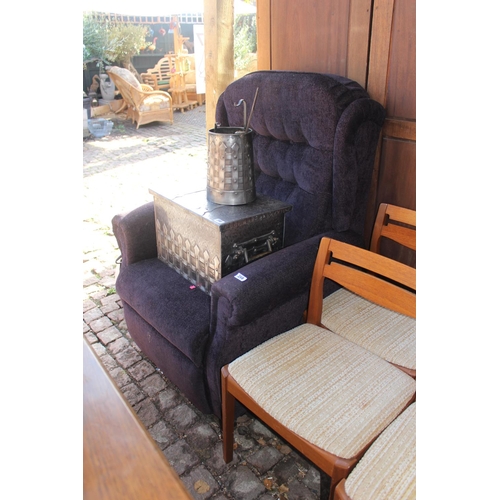 389 - Upholstered Elbow chair