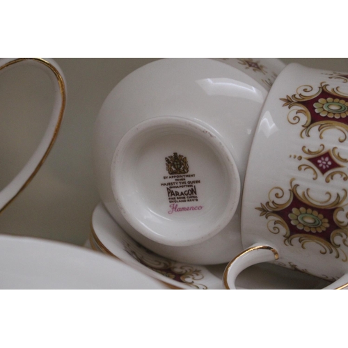 51 - Paragon Flamenco pattern Tea set