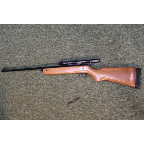 76 - BSA Meteor .22 Air Rifle with scope