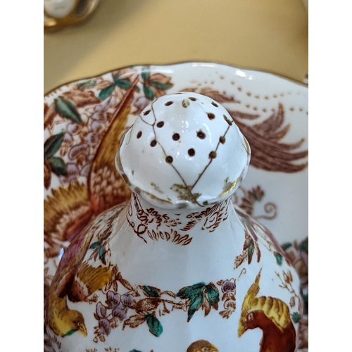 1 - A Royal Crown Derby Olde Avesbury Bone China pattern part dinner and tea service, comprising teacups... 