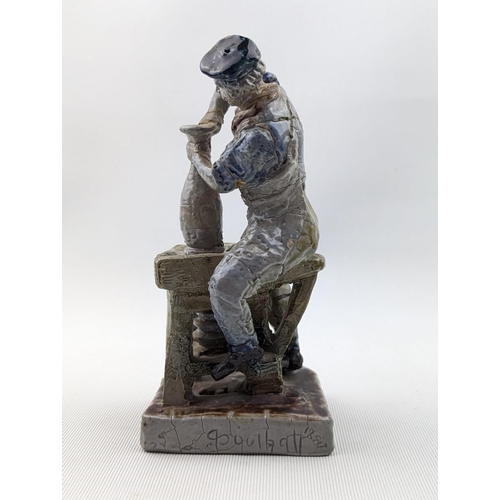 13 - Rare Martin Brothers figure of The Thrower / The Potter by Robert Wallace Martin. Depicting a Potter... 