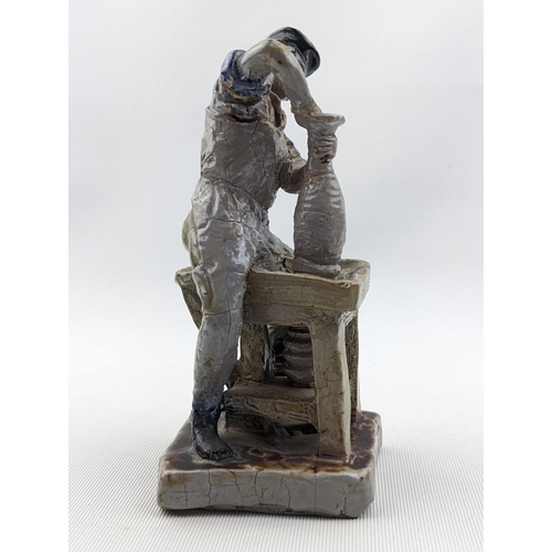 13 - Rare Martin Brothers figure of The Thrower / The Potter by Robert Wallace Martin. Depicting a Potter... 