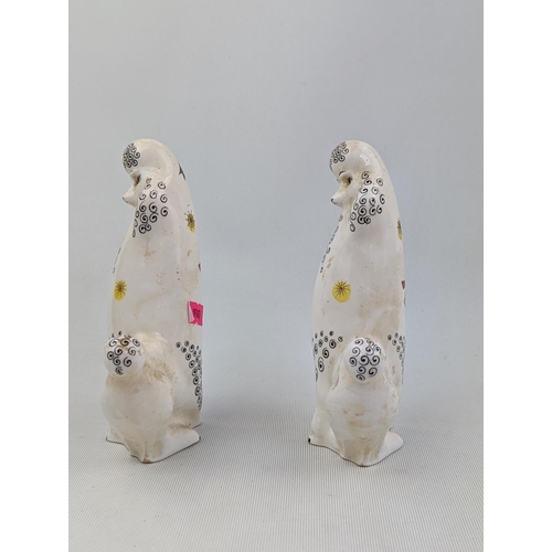 4 - Mid Century English bone China poodles, designed by Donald Brindley for Foley China Works, circa 195... 