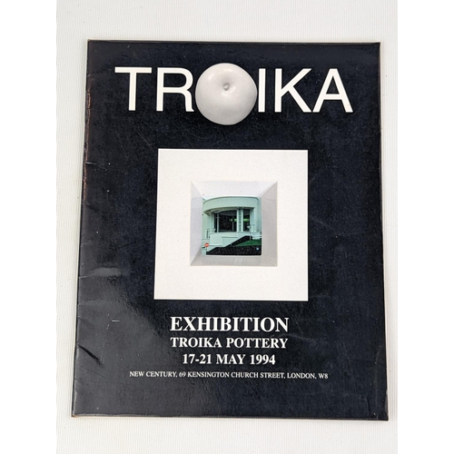 6 - Troika Rectangular Brick Construction pattern vase signed Vicky Drew, from the Troika Exhibition 17-... 