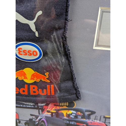 103 - Personally signed glove 2018 Max Verstappen Aston Martin racing Aston Martin Red Bull. COA to revers... 