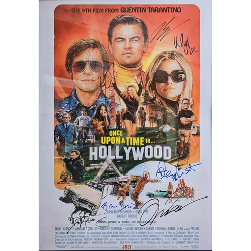 68 - Once Upon a Time in Hollywood - Cast Signed Photo. 9th Film from Quentin Tarantino. Signed by DiCapr... 