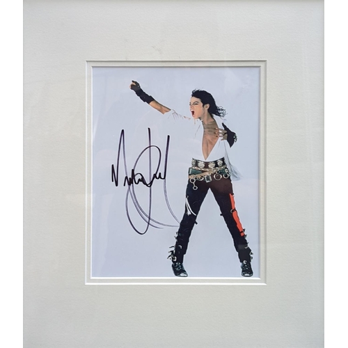 94 - Hand signed Michael Jackson photo 48 x 43cm total size