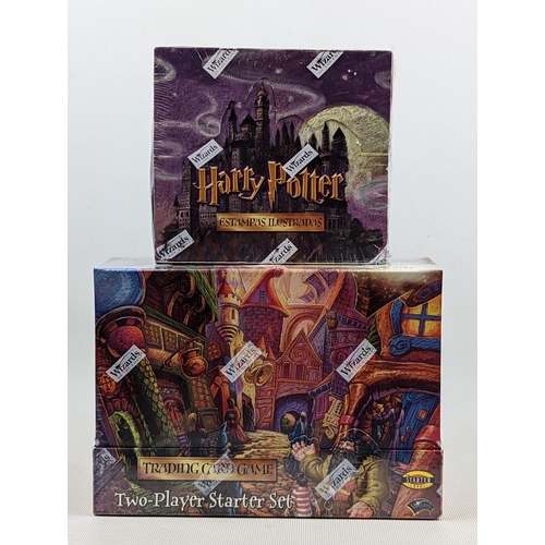 112 - Harry Potter Trading Card Game, two-player starter set and Harry Potter Box 36 Cards (Estampas Ilust... 