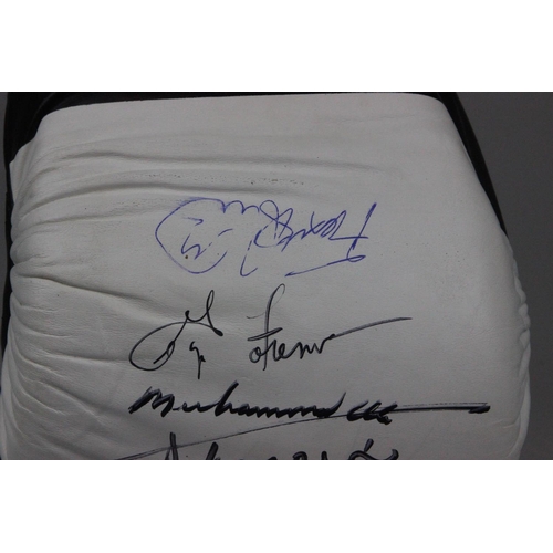 17 - Boxing Legends Signed Glove Ali, Foreman, Frazier & Bruno Everlast boxing glove signed by the boxing... 