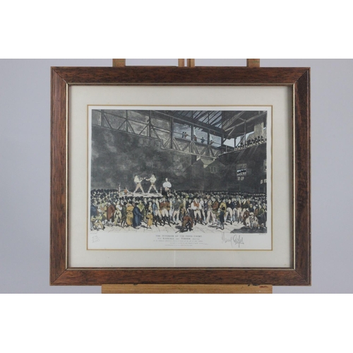 19 - Henry Cooper Signed Interior of Fives Court Limited Edition Print Signed by Henry Cooper Framed limi... 