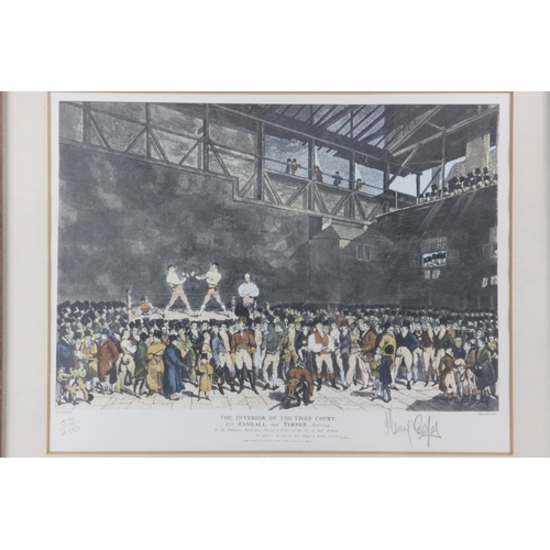 19 - Henry Cooper Signed Interior of Fives Court Limited Edition Print Signed by Henry Cooper Framed limi... 