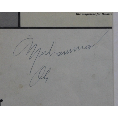 20 - Sugar' playbill personally signed by Muhammad Ali. Measures 6'' x 4'' and framed. Sugar, Broadway, M... 