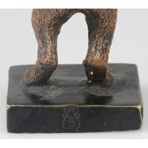 21 - Franz Bergman Cold Painted Bronze Of A Boxer Boxing Dog Original and rare Franz Bergman cold painted... 