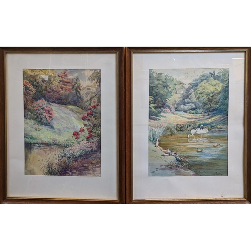 123 - William Samuel Parkyn (1875-1949) ARCA, ARWA, SMA, PS, London Sketch Club. Pair of watercolours of T... 