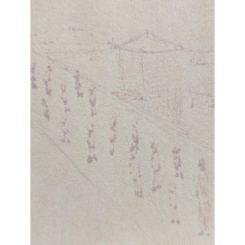 125 - Laurence Stephen Lowry R.A. (British, 1887-1976) Possibly Blackpool pier Sketch. Signed to bottom ri... 