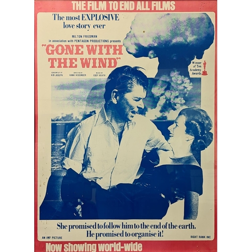 162 - “Gone With the Wind” 1981, a rare offset lithograph political poster for the Socialist Workers Paper... 