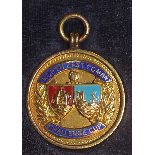 28 - North East Combination Challenge Cup Gold Winners Medal 1932-33