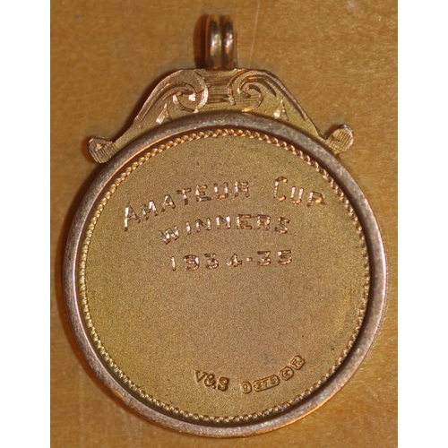 28 - North East Combination Challenge Cup Gold Winners Medal 1932-33