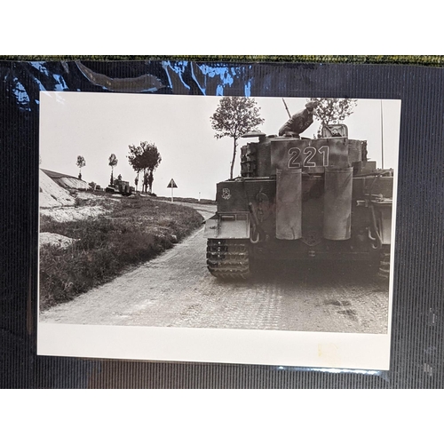 176 - Collection of Sepia WWII German Third Reich Photographs depicting Manoeuvres, Aeroplanes, Officers e... 