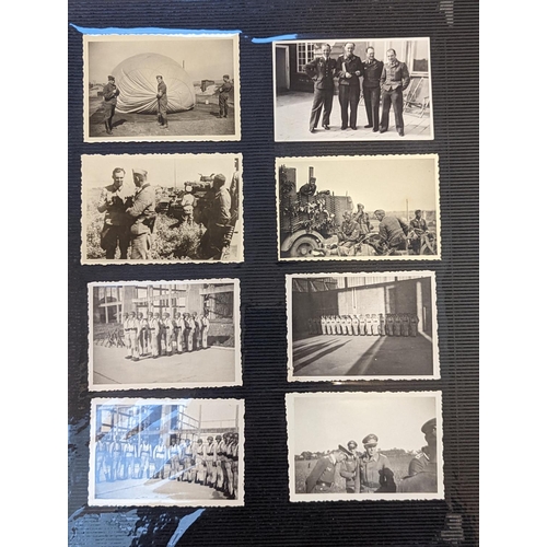 176 - Collection of Sepia WWII German Third Reich Photographs depicting Manoeuvres, Aeroplanes, Officers e... 