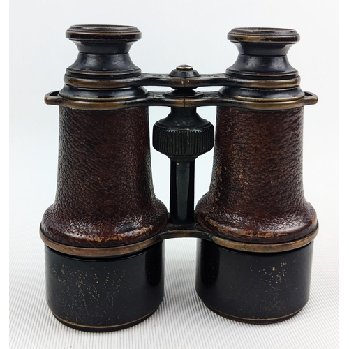 179 - Pair of Field WWI Binoculars property of Sidney Smith who volunteered for service with the Army 30/9... 