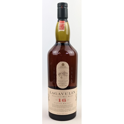 193 - Lagavulin 16 Year Scotch Whisky 1 Litre distilled in the White horse distillery