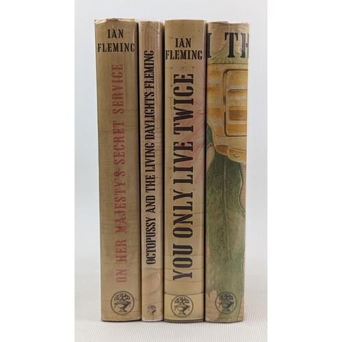 200 - Collection of 4 Ian Fleming James Bond books published by On Her Majesty's Service, You can only Liv... 