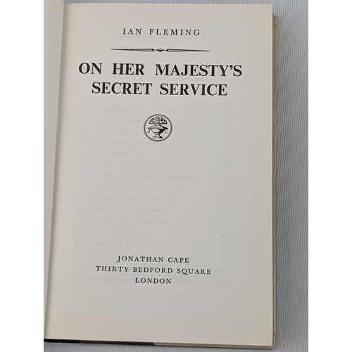 200 - Collection of 4 Ian Fleming James Bond books published by On Her Majesty's Service, You can only Liv... 