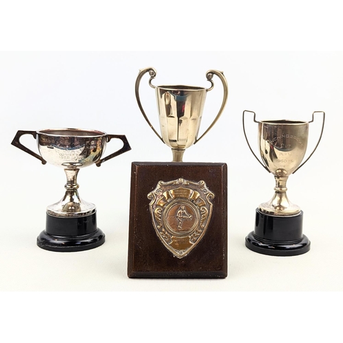 202 - Local Interest: Sporting Trophies to include Chatteris Engineers Cup Runners Up 1949, Somersham FC 1... 