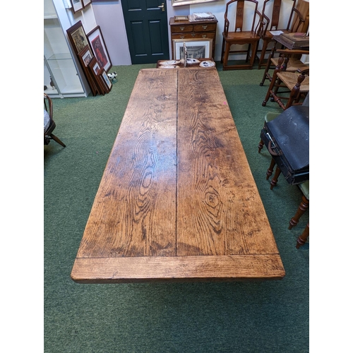 210 - An Old Oak Refectory Table of 