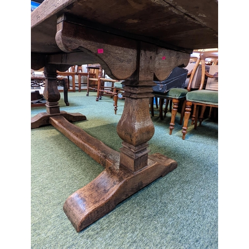 210 - An Old Oak Refectory Table of 