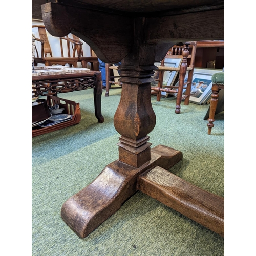 210 - An Old Oak Refectory Table of 