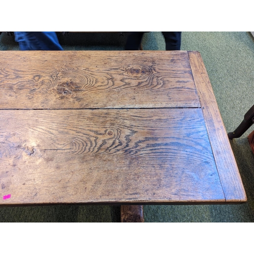 210 - An Old Oak Refectory Table of 